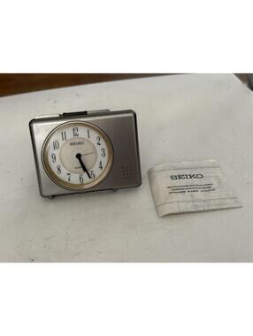 VTG Seiko Clock Digital Compact Travel Alarm Stand Compact Watch